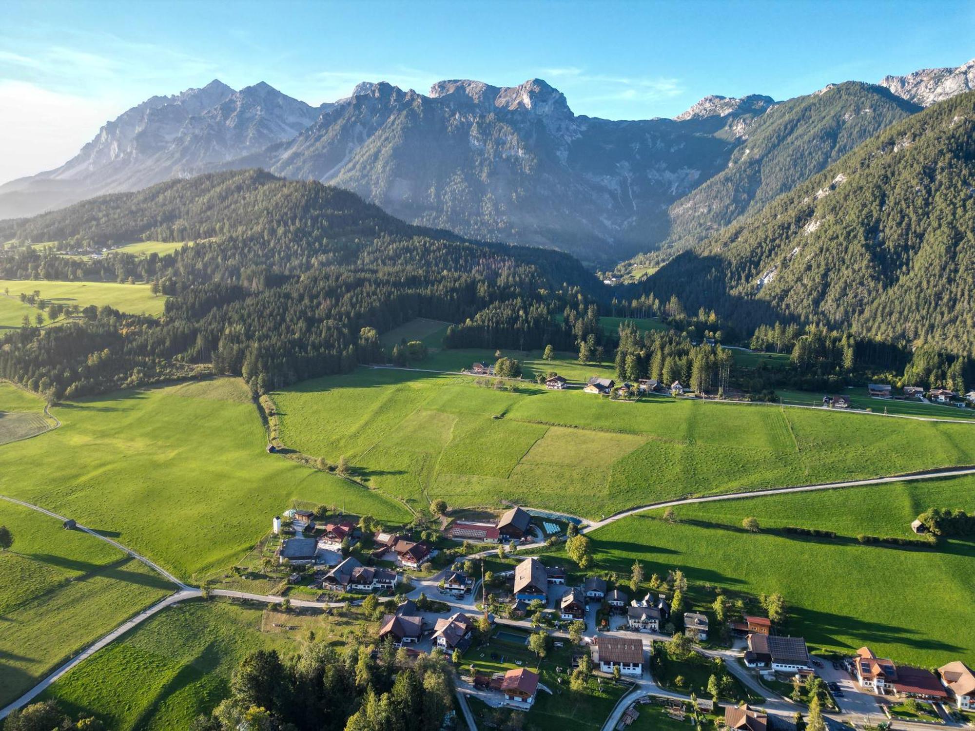 Linarhof Apartment Urlaub Am Bio Bauernhof Haus im Ennstal Esterno foto